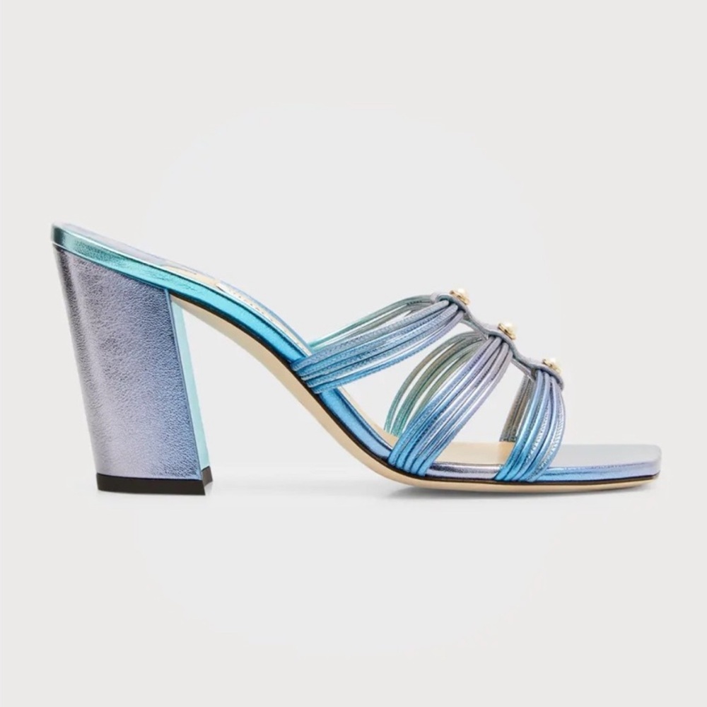 NWT Jimmy Choo Kayla 85 Caged Mule Sandals